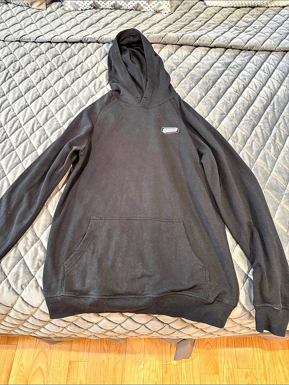 TikTok Graphic Hoodie in Black Size Medium